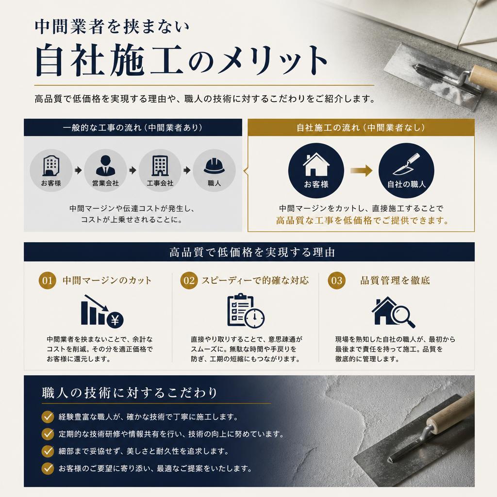 3. 自社施工の強み