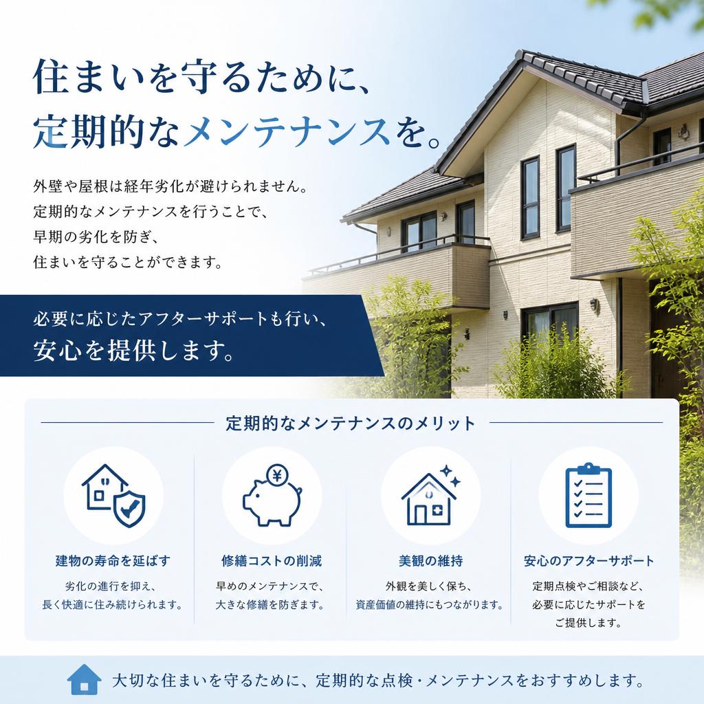 定期的なメンテナンスのすすめ