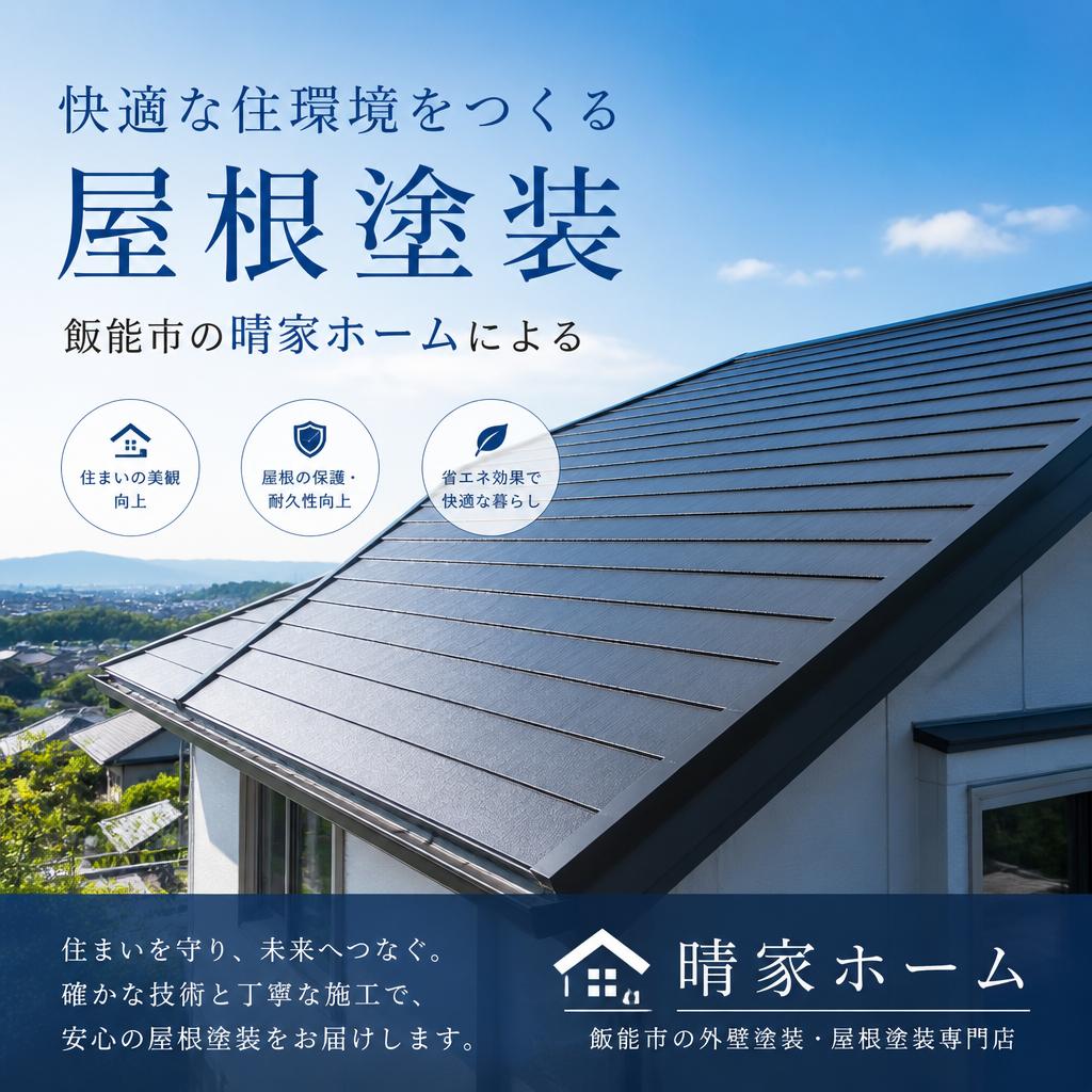 快適な住環境をつくる、飯能市の晴家ホームによる屋根塗装