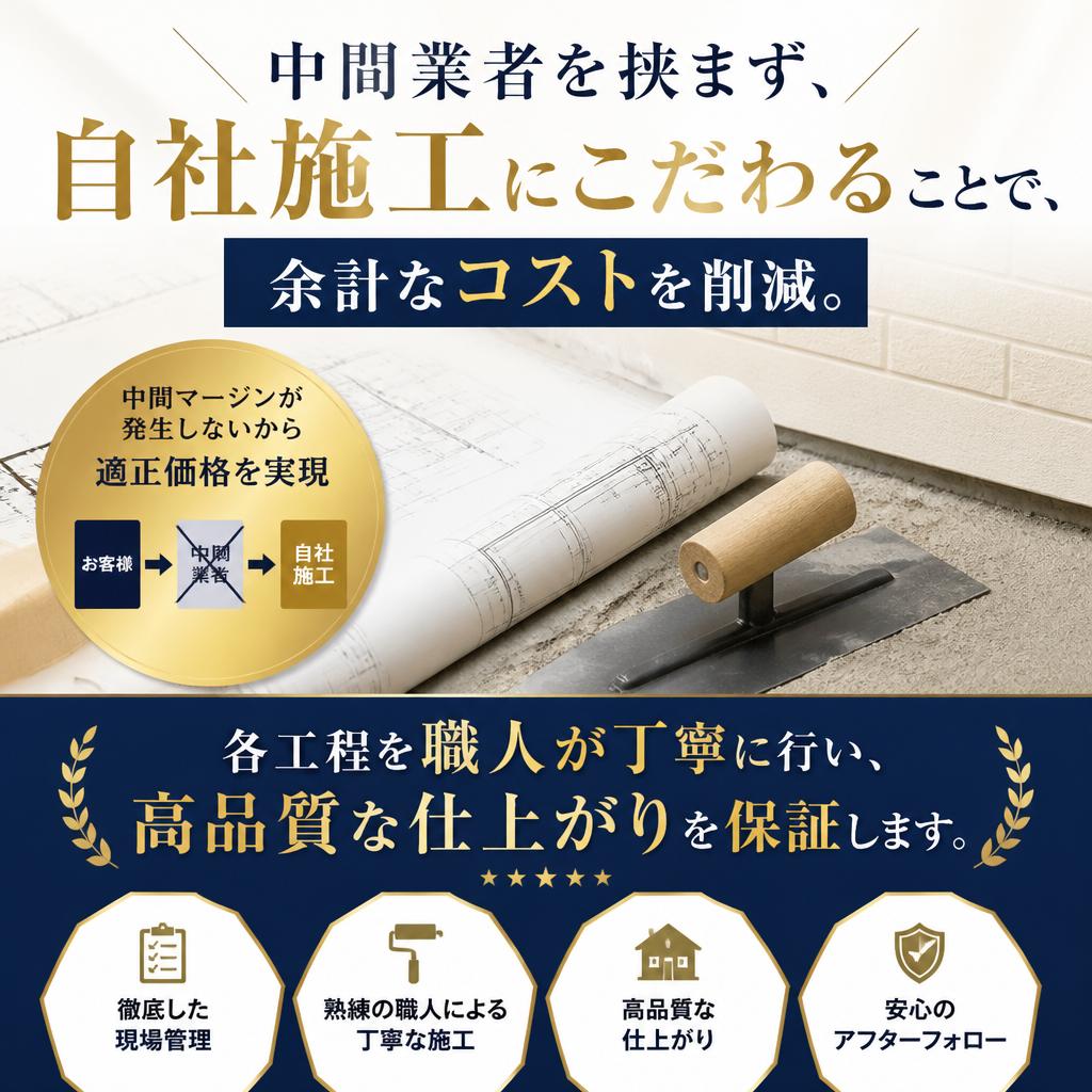 高品質な施工を自社で実現