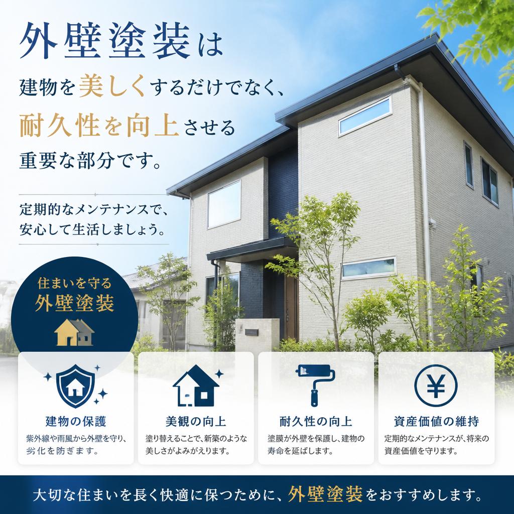 外壁塗装で住まいを守る