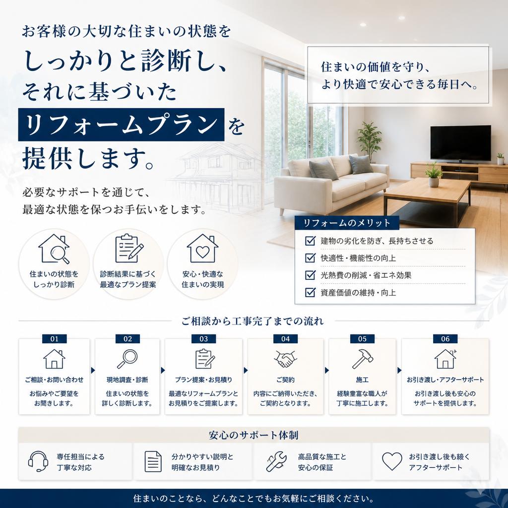 専門的な建物診断で最適なプランを提案