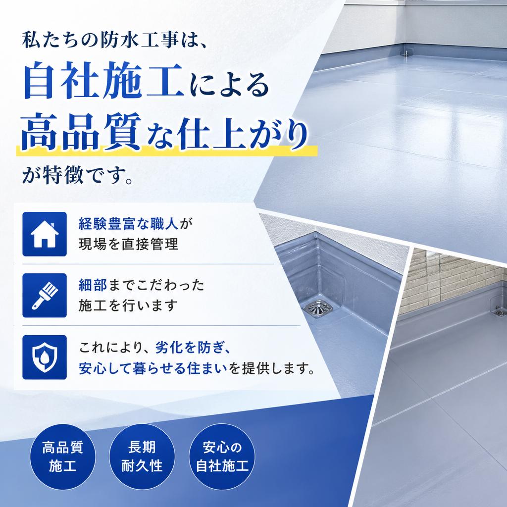 晴家ホームの防水工事の特長