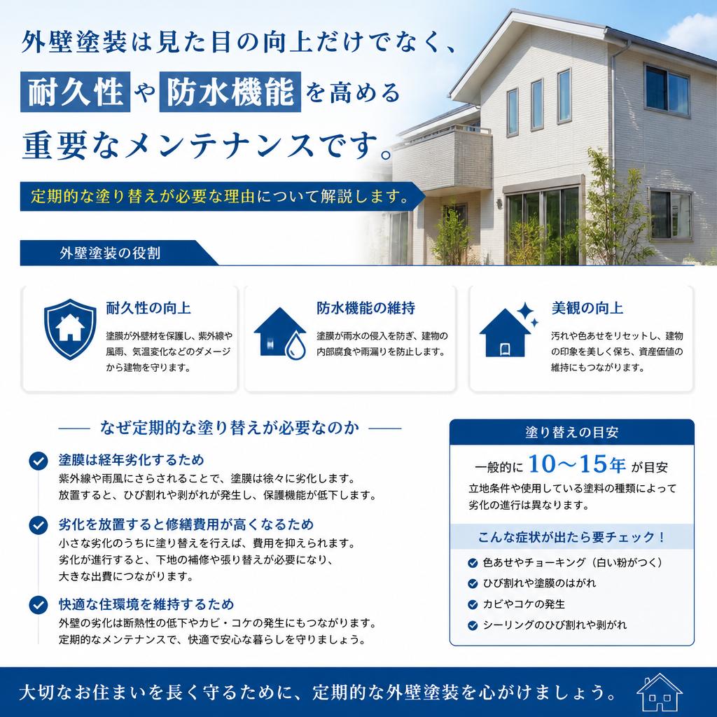 2. 外壁塗装のメリットとは？