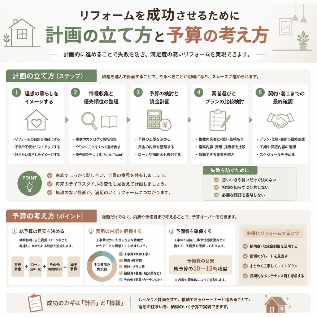 4. 賢いリフォーム計画の立て方