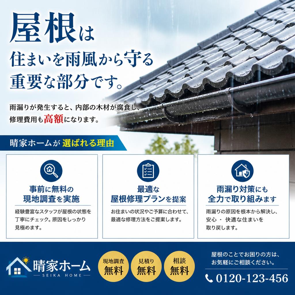 屋根修理と雨漏り対策