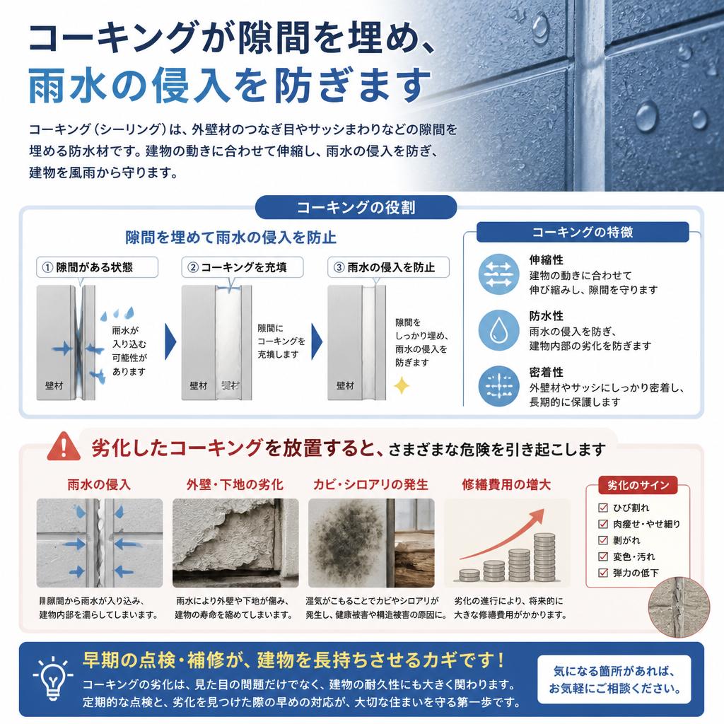コーキングの効果とは？