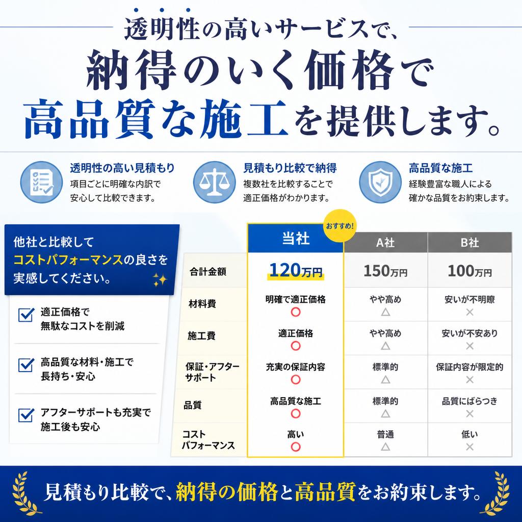 3. 業界最安値の見積もり比較