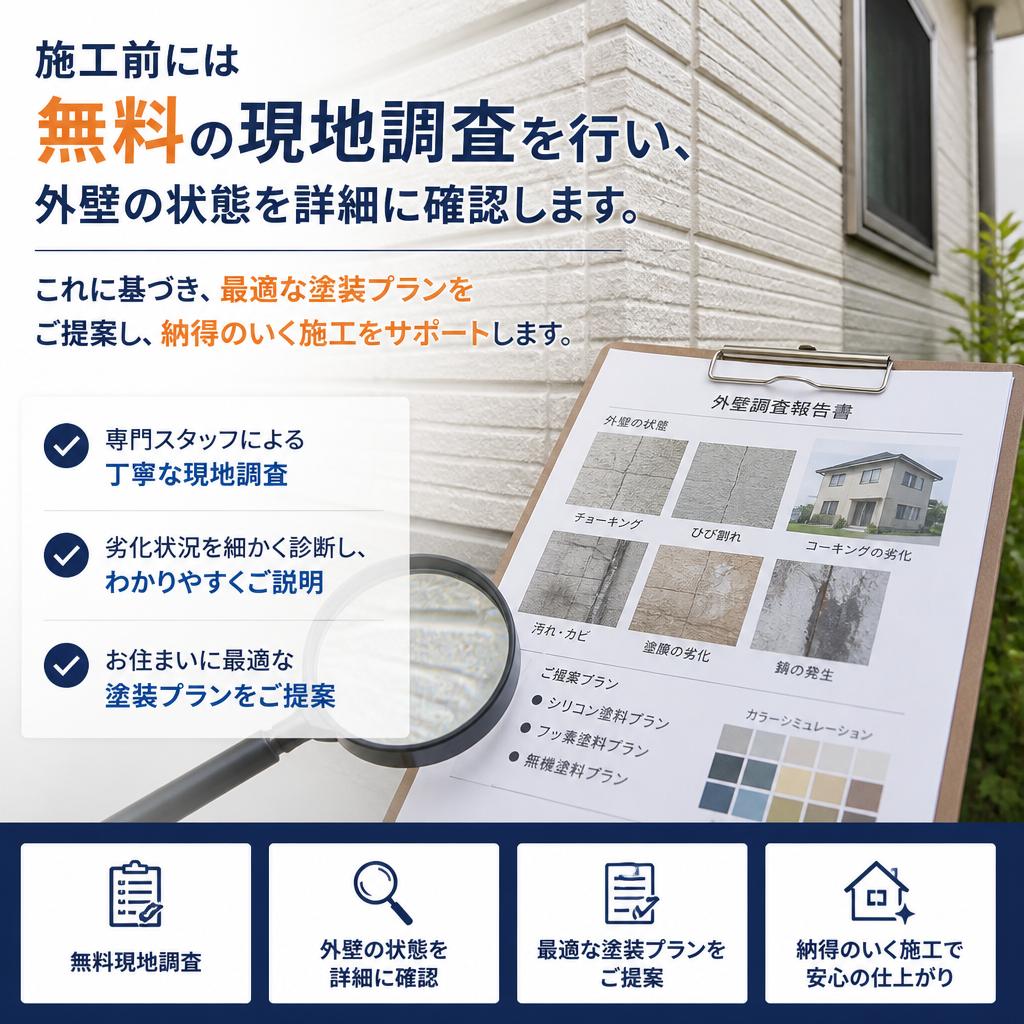 丁寧な現地調査と最適な提案