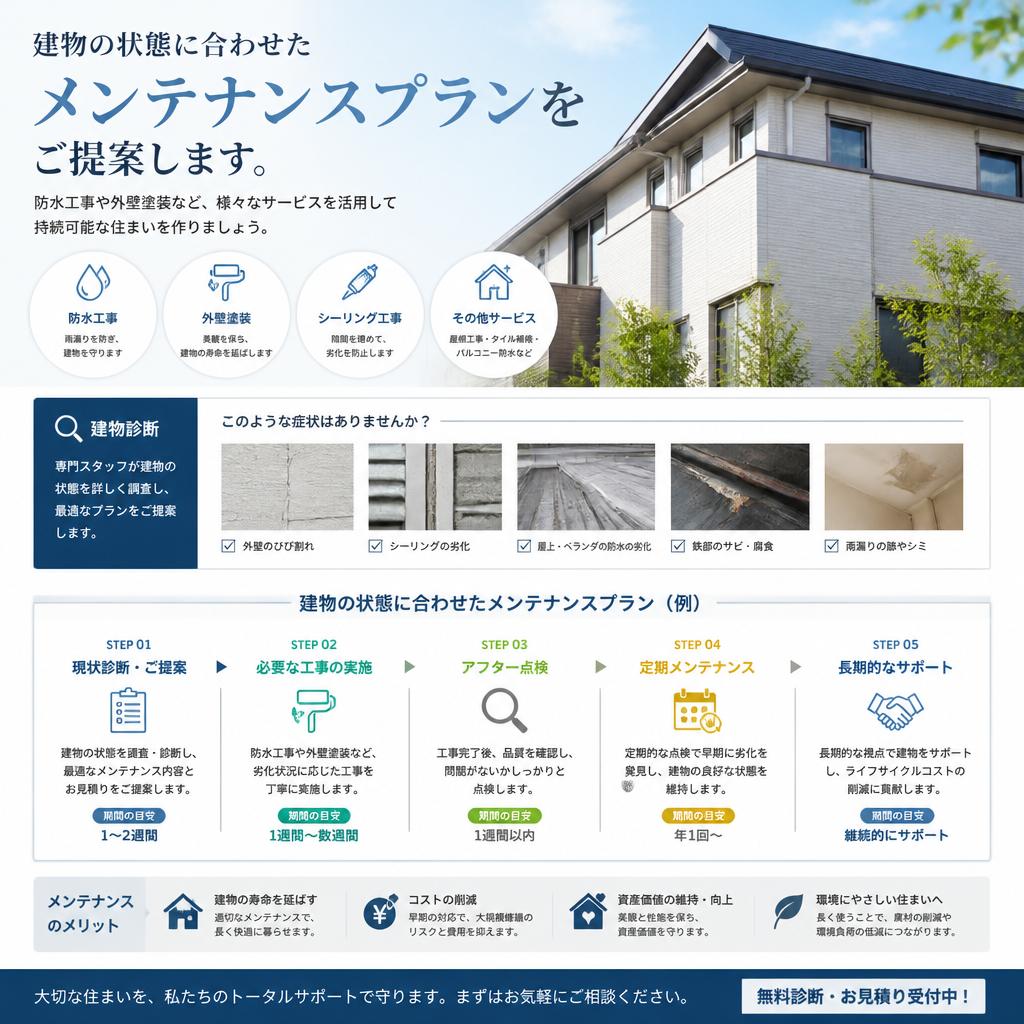 メンテナンスプランのご提案
