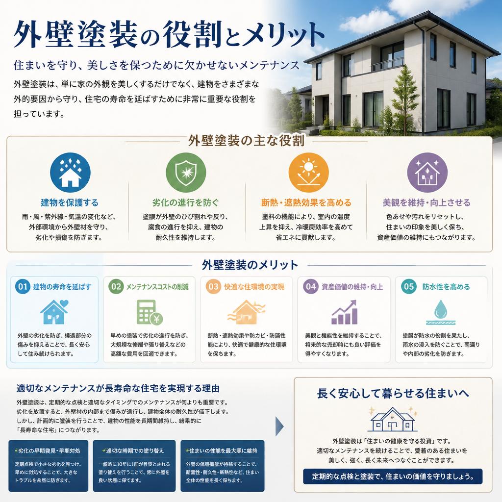 3. 外壁塗装と住宅メンテナンスの相乗効果