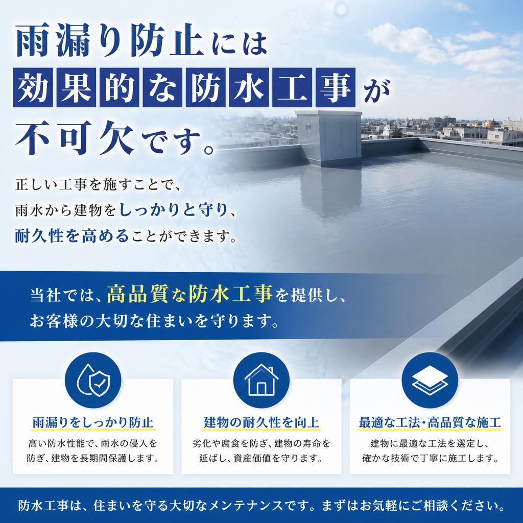 防水工事の重要性