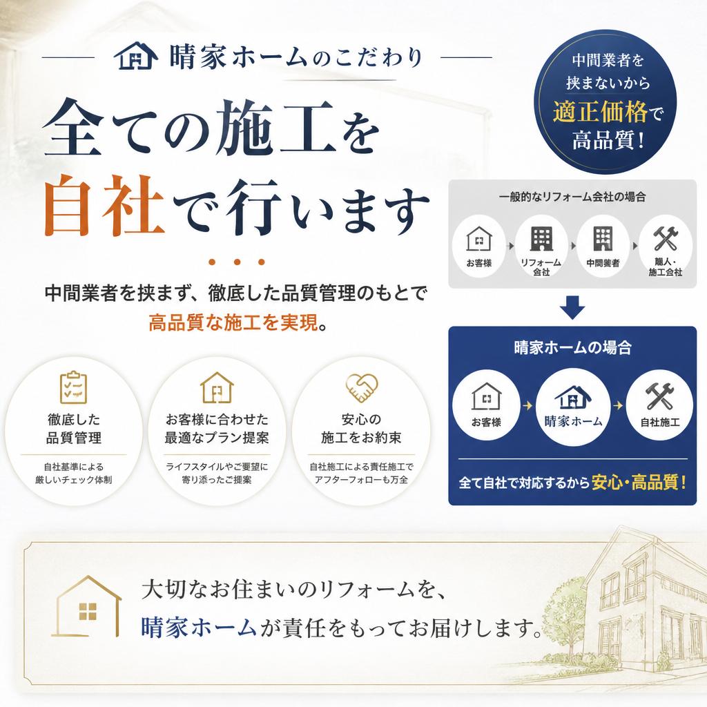信頼の自社施工