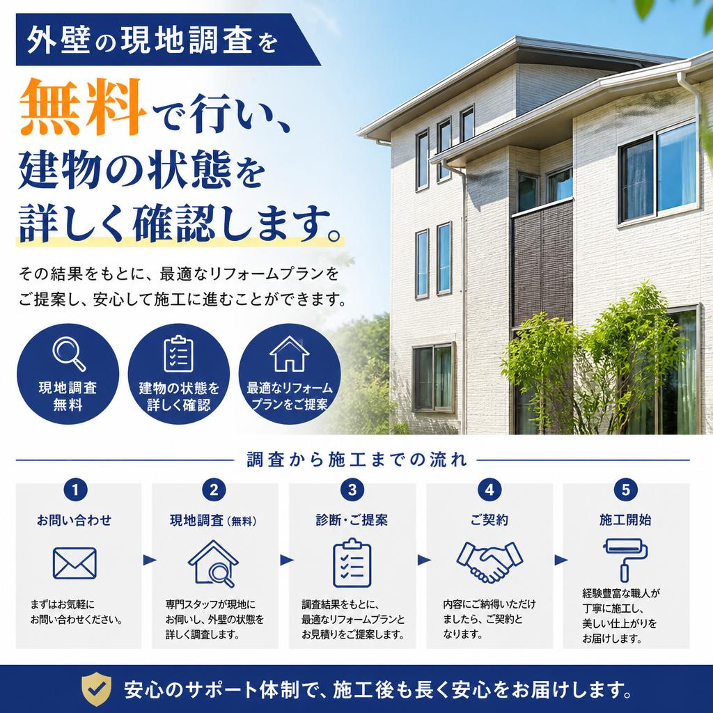 無料現地調査で最適なプランを提案
